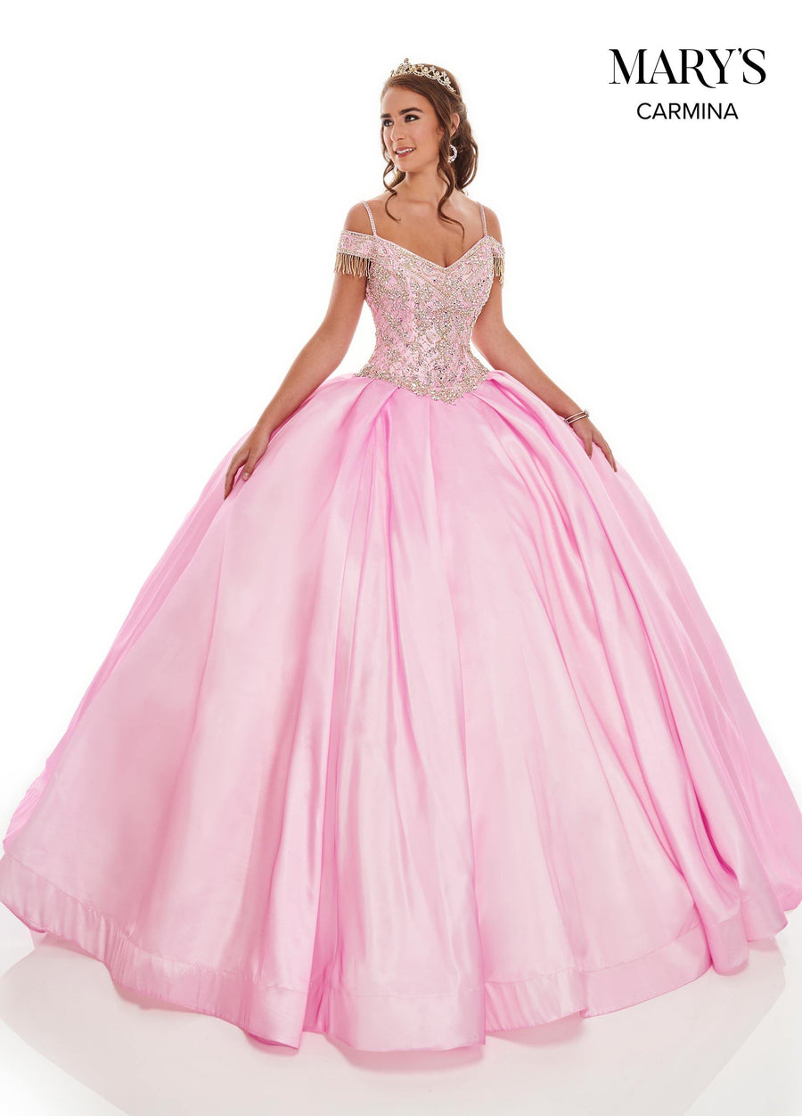 Rachel Allan Long Off Shoulder Quinceanera Dress - The Dress Outlet