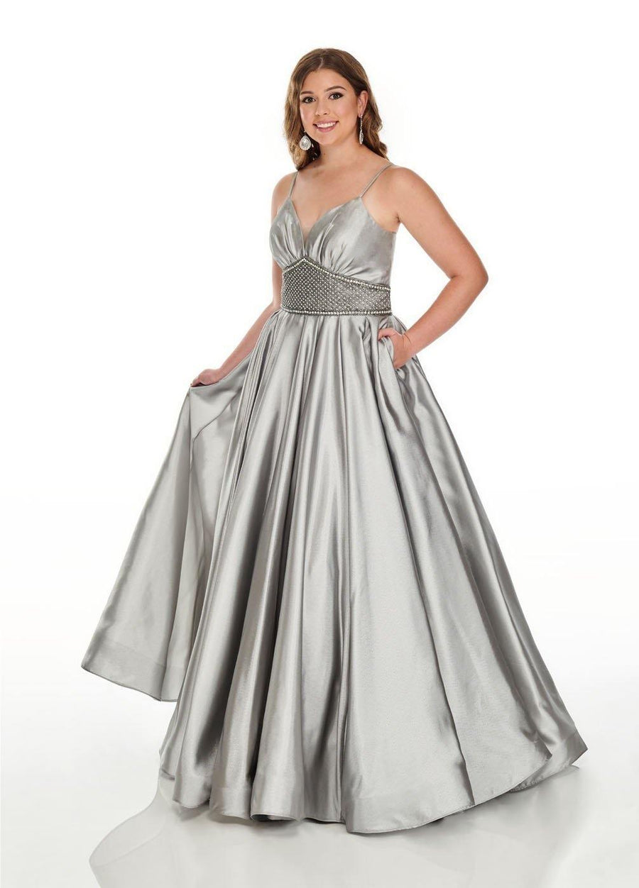 Rachel Allan Long Plus Size Prom Dress - The Dress Outlet