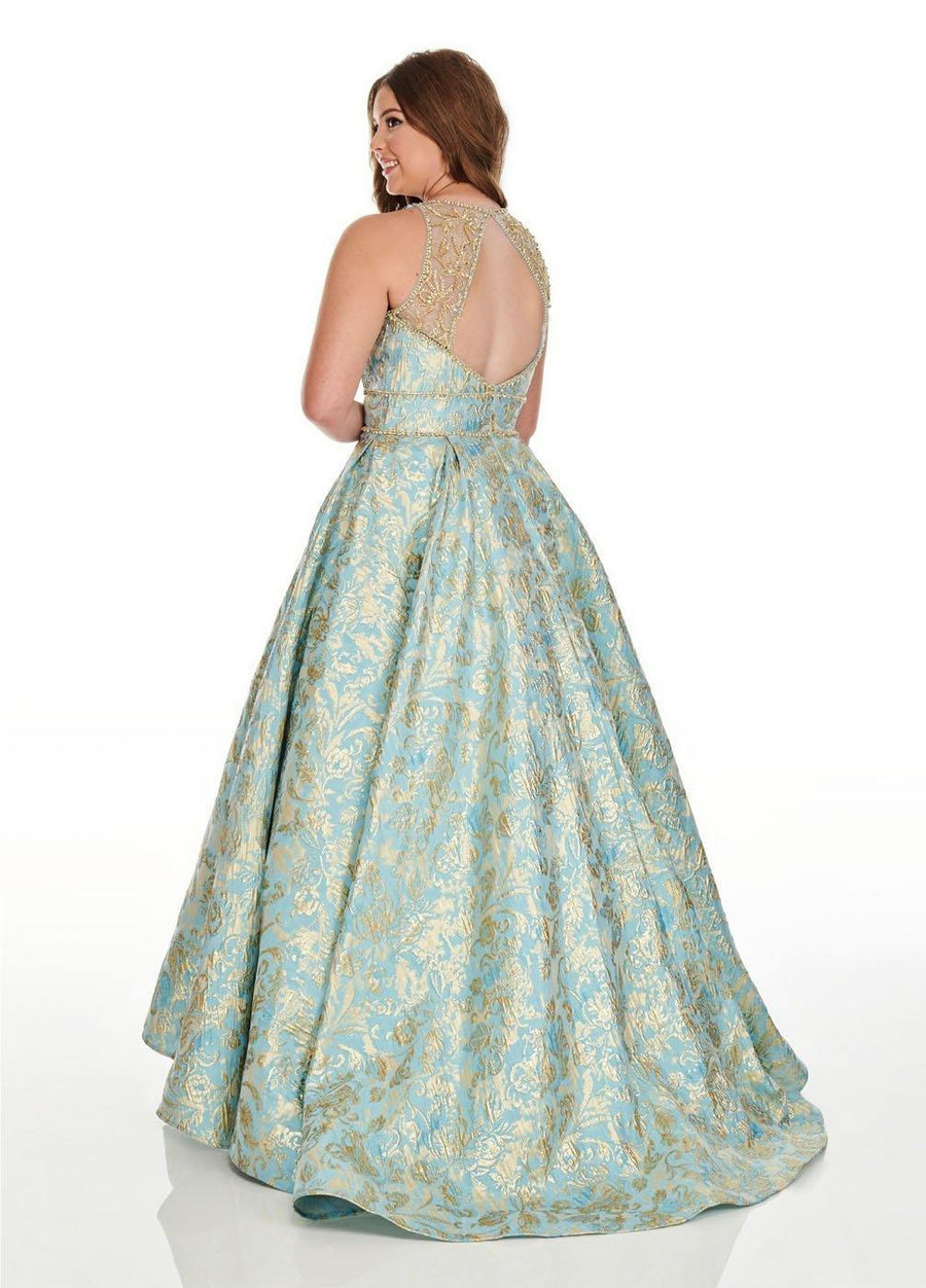 Rachel Allan Long Plus Size Prom Dress Ball Gown - The Dress Outlet