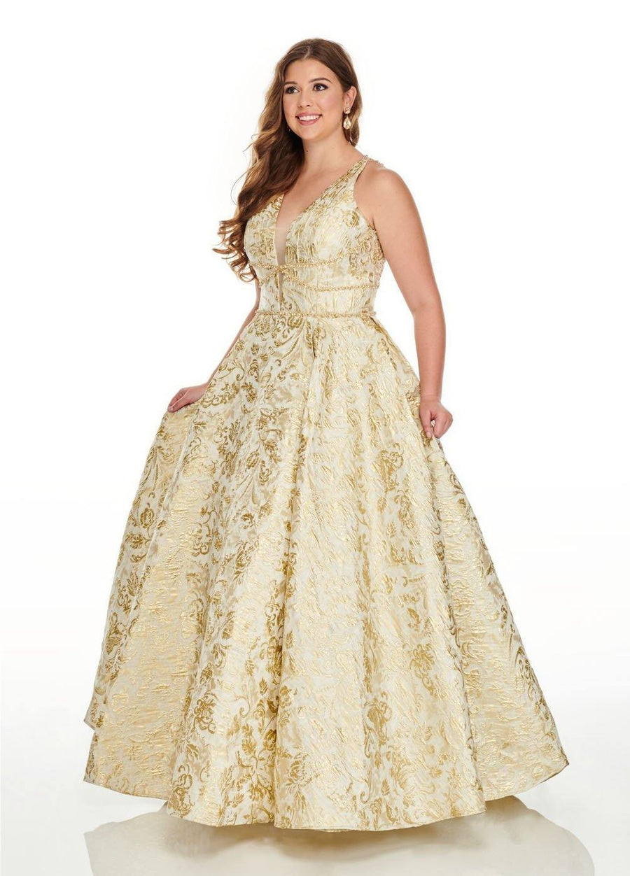 Rachel Allan Long Plus Size Prom Dress Ball Gown - The Dress Outlet