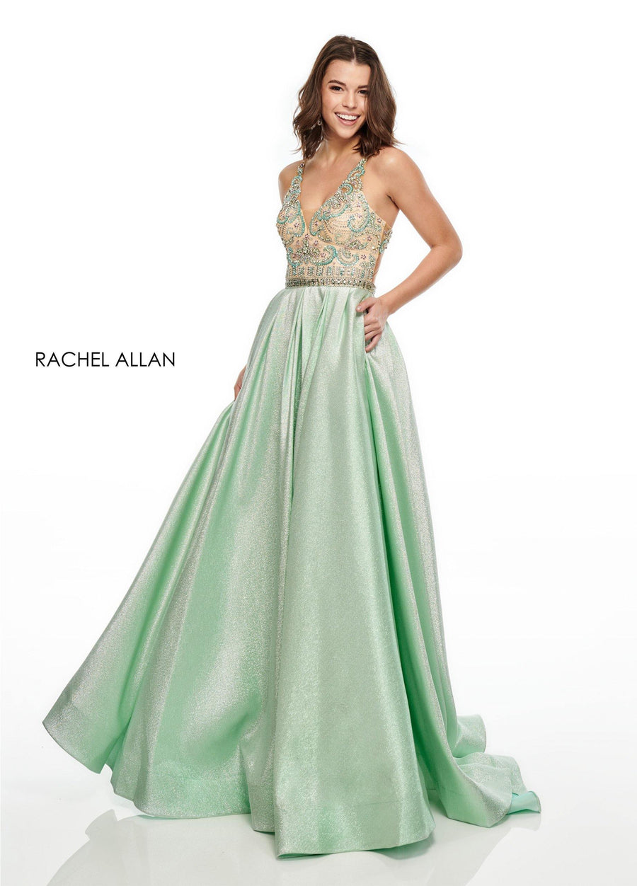 Rachel Allan Long Prom Dress Evening Gown - The Dress Outlet