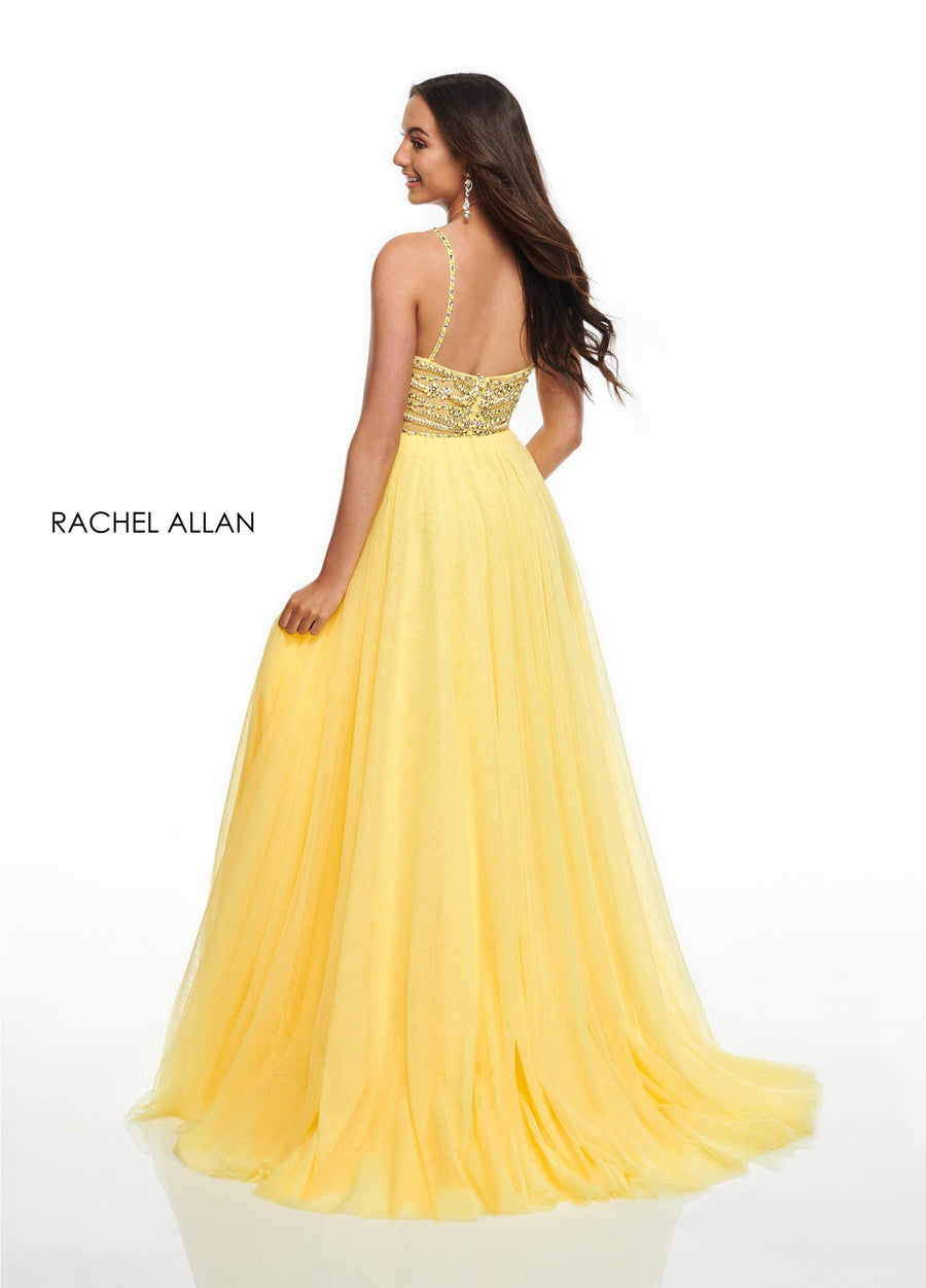 Rachel Allan Long Prom Sexy Dress - The Dress Outlet