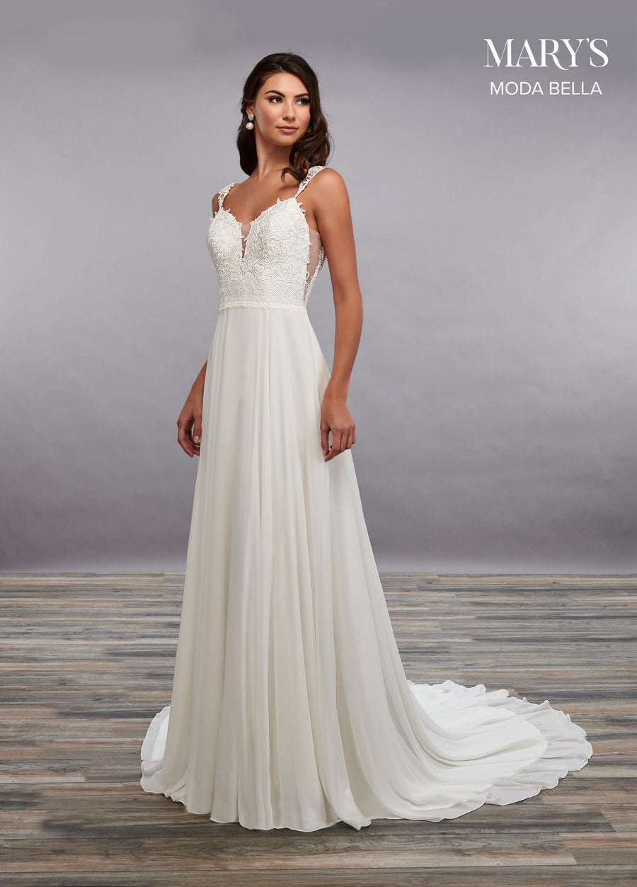 Rachel Allan  Mary's Moda Bella Long Wedding Dress - The Dress Outlet