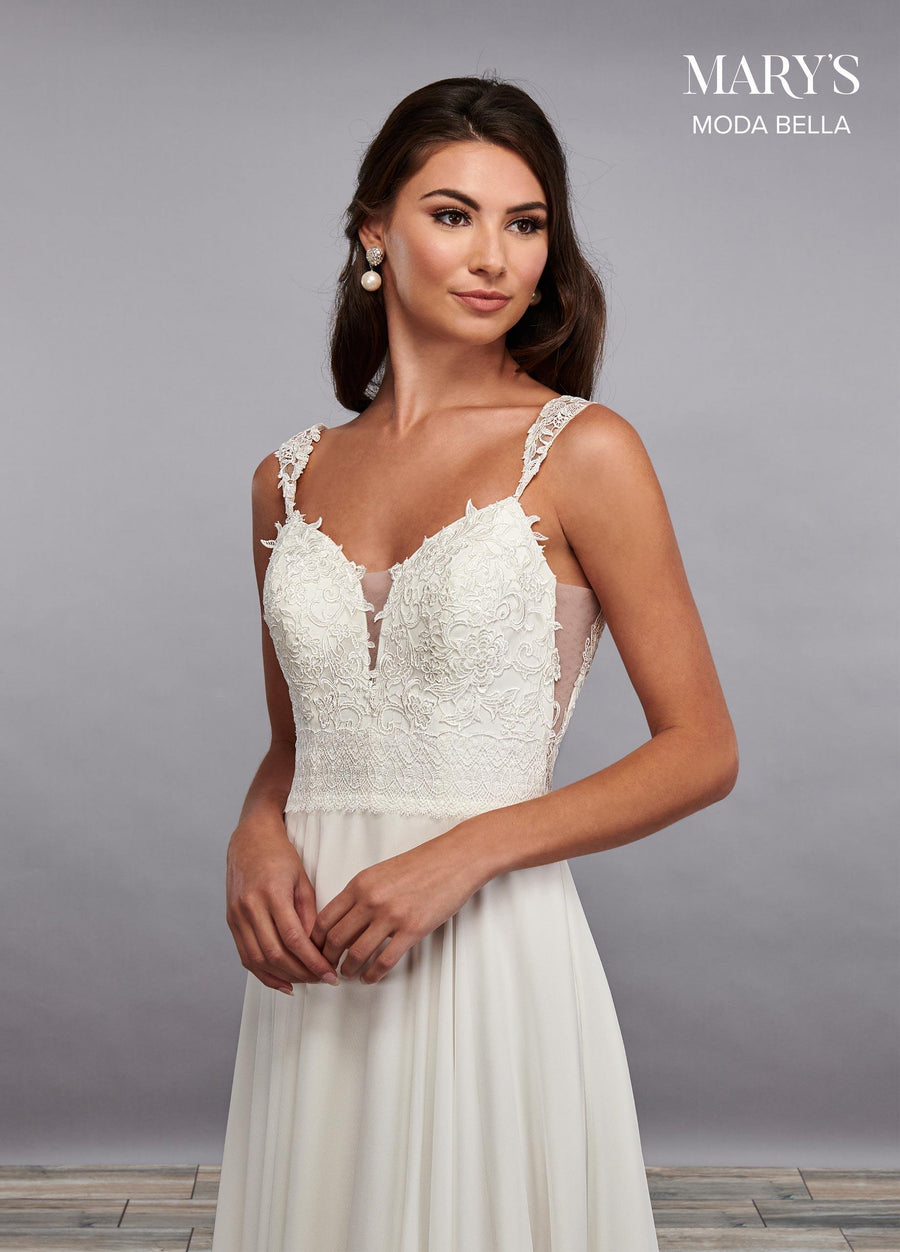 Rachel Allan  Mary's Moda Bella Long Wedding Dress - The Dress Outlet