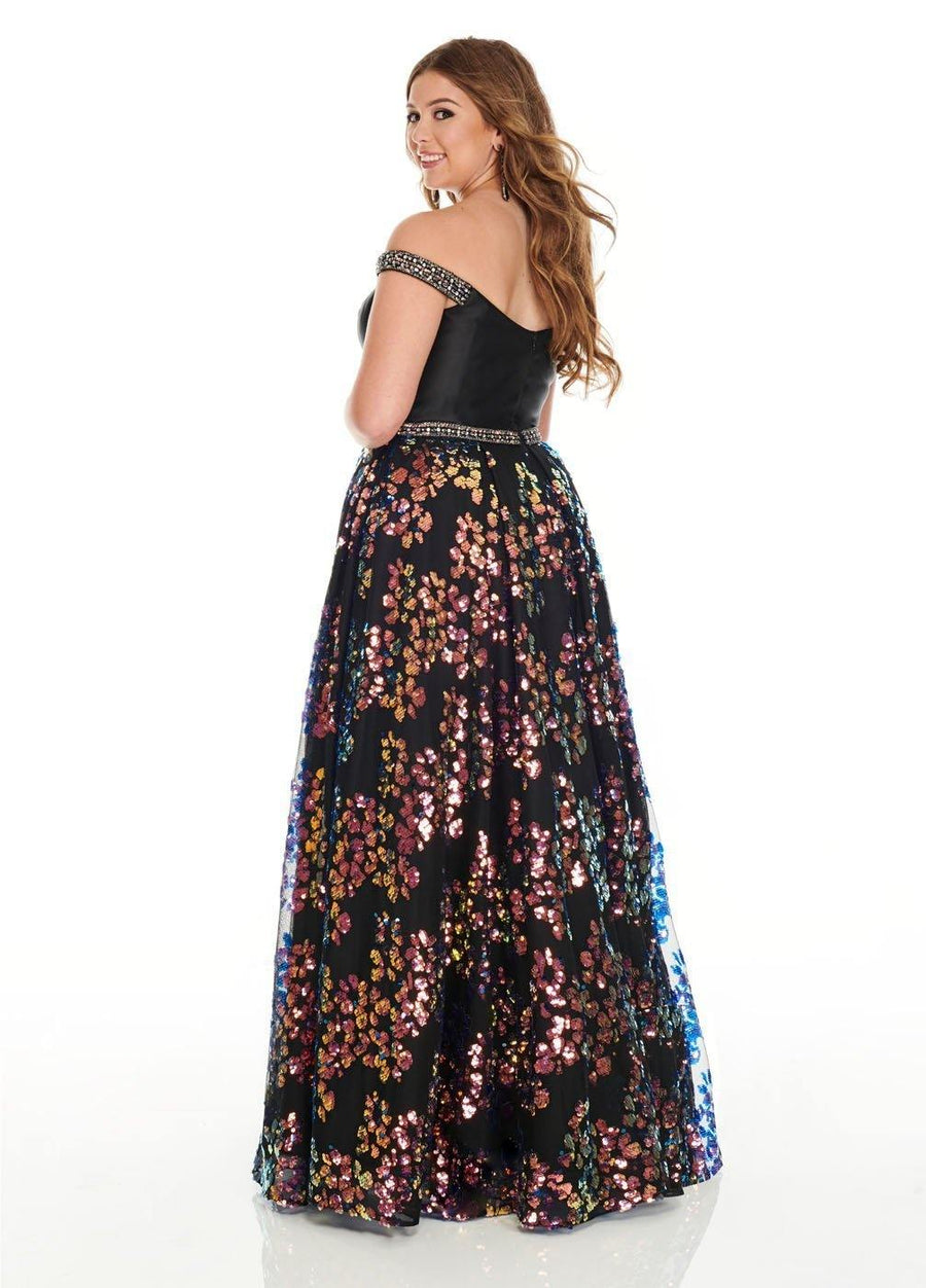 Rachel Allan Plus Size Prom Long Dress - The Dress Outlet