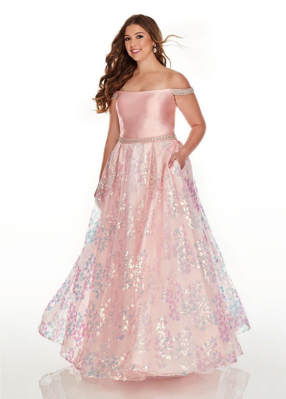 Rachel Allan Plus Size Prom Long Dress - The Dress Outlet