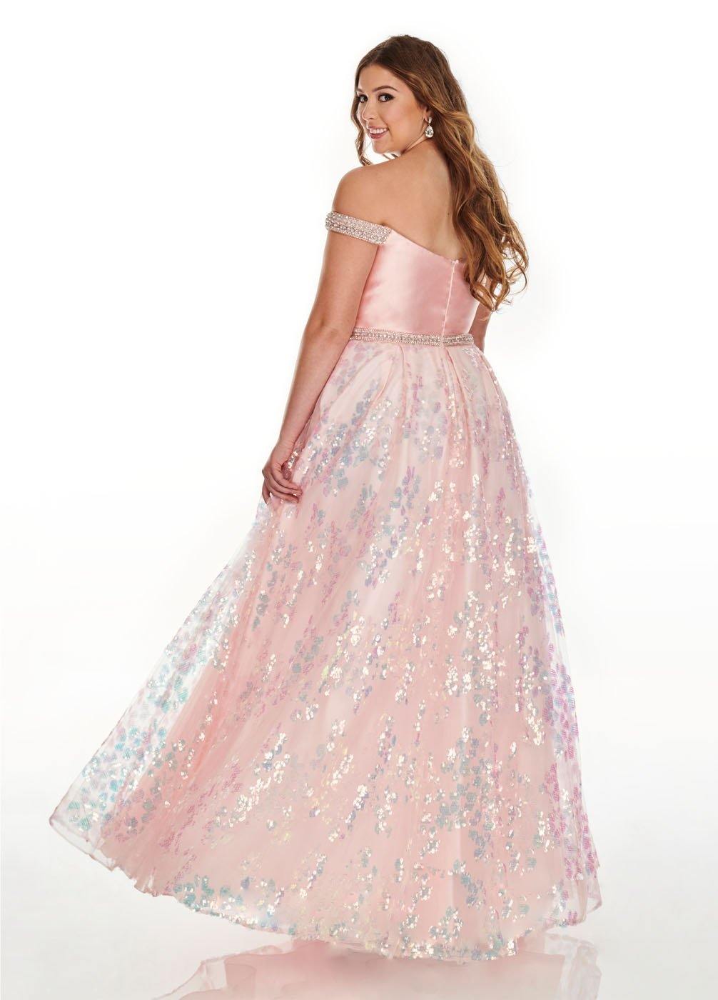 Rachel Allan Plus Size Prom Long Dress - The Dress Outlet