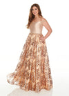 Rachel Allan Plus Size Prom Long Dress - The Dress Outlet