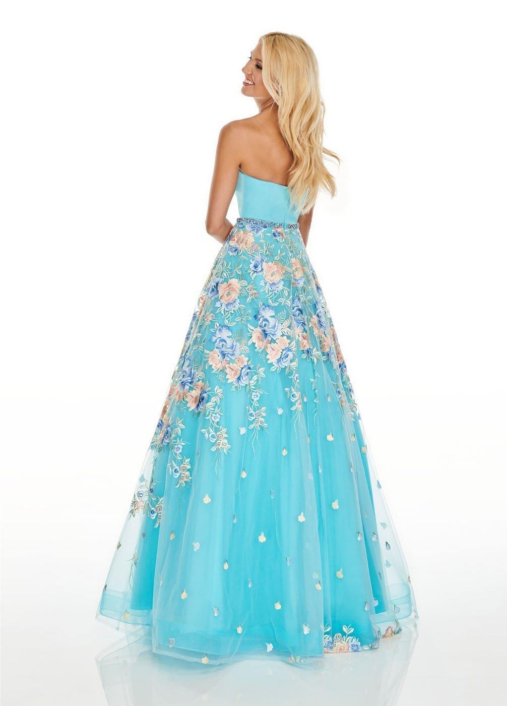 Aqua/Multi Prom Long Dress Ball Gown for $499.99 – The Dress Outlet