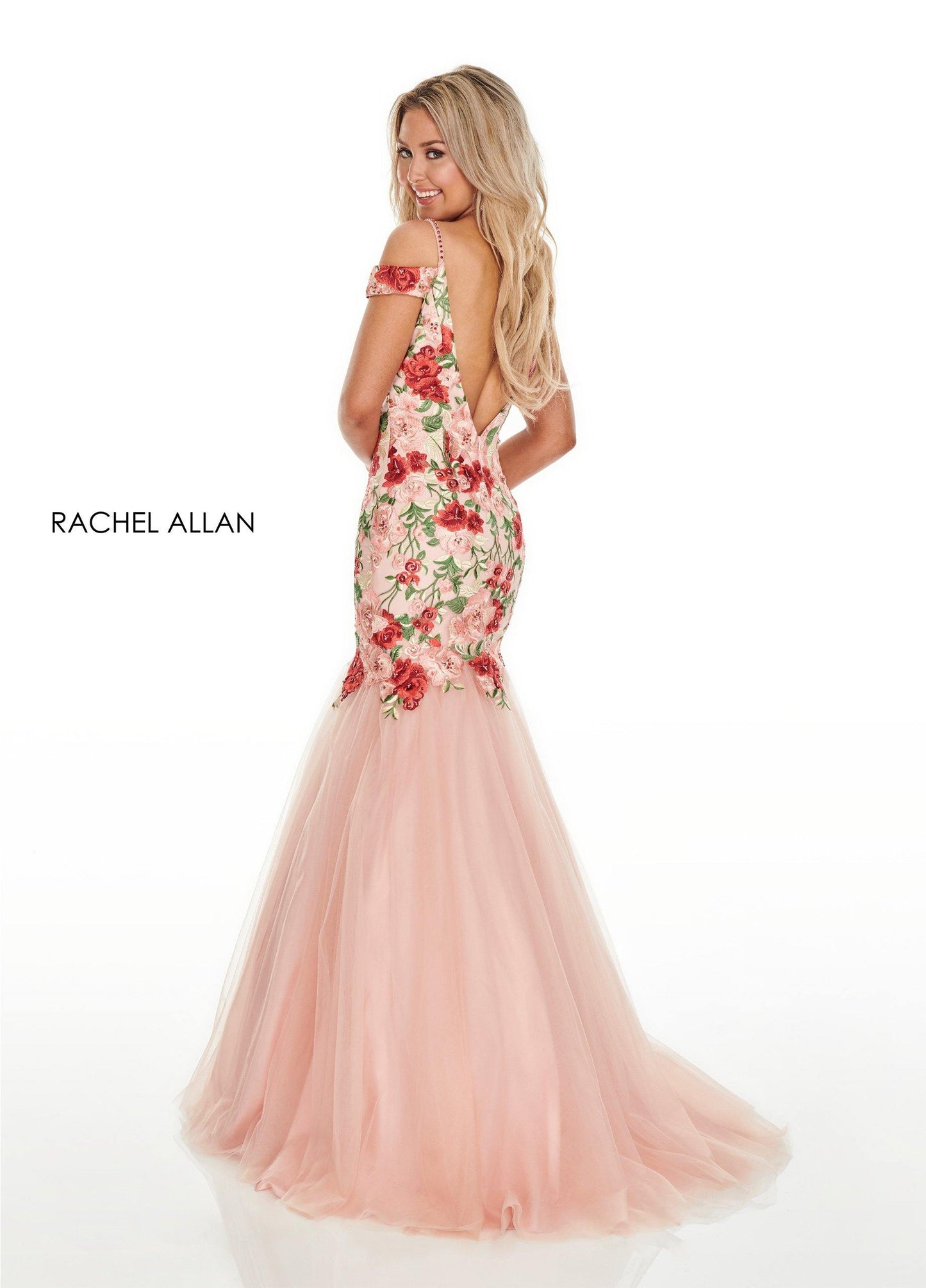 Rachel Allan Prom Long Fitted Mermaid Style Dress - The Dress Outlet