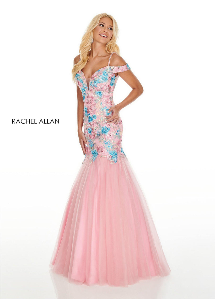 Rachel Allan Prom Long Fitted Mermaid Style Dress - The Dress Outlet