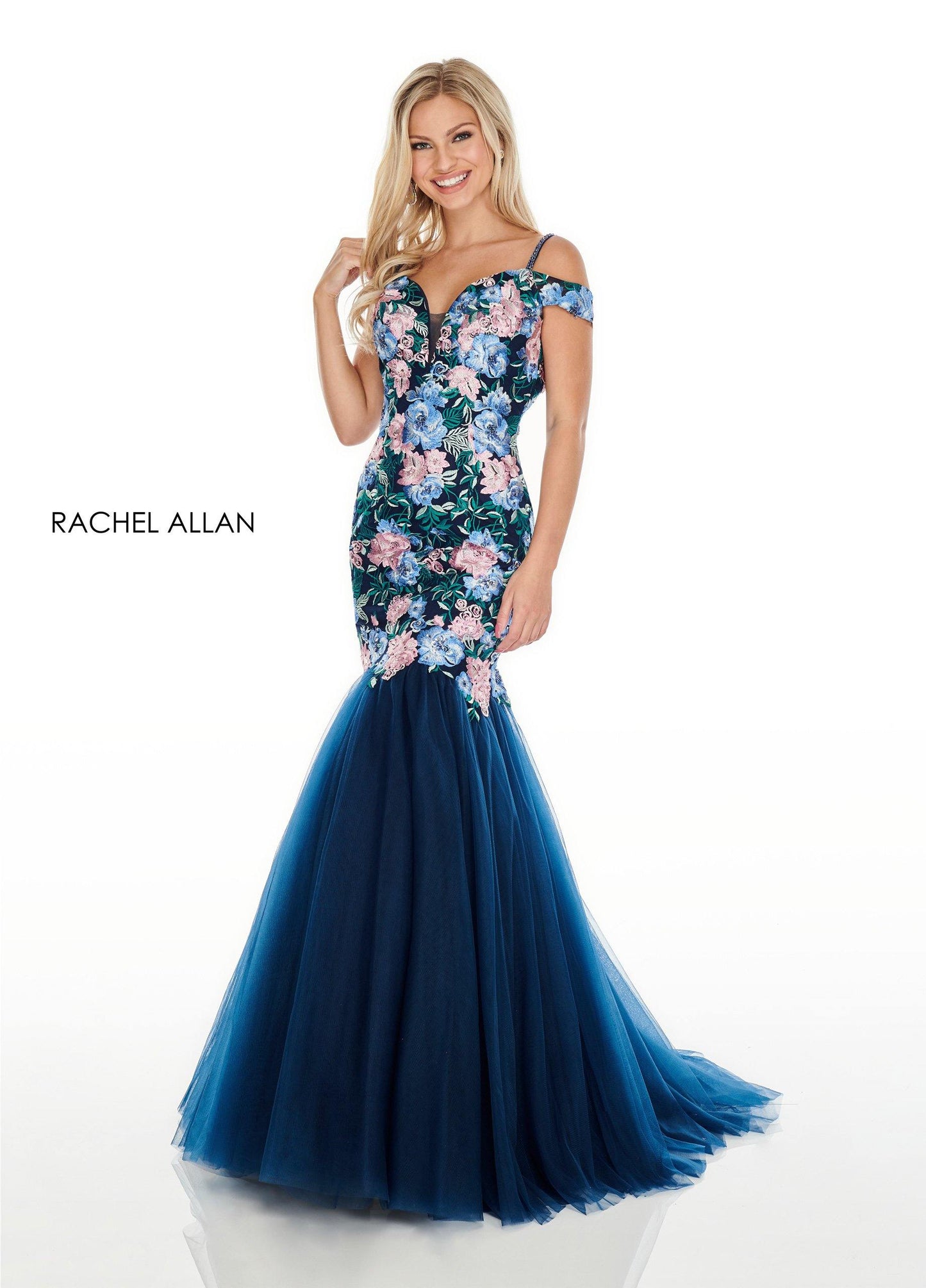 Rachel Allan Prom Long Fitted Mermaid Style Dress - The Dress Outlet