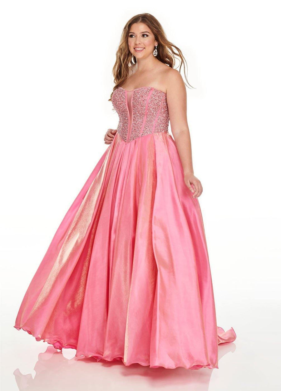 Rachel Allan Prom Long Plus Size Dress Ball Gown - The Dress Outlet