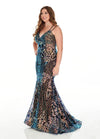 Rachel Allan Sexy Fitted Prom Long Dress Plus Size - The Dress Outlet