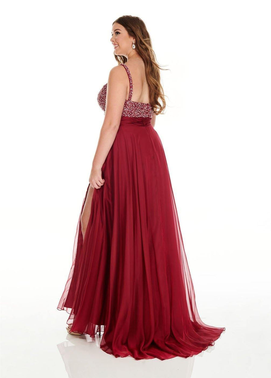 Rachel Allan Sexy Long Plus Size Dress Prom - The Dress Outlet