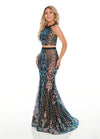 Rachel Allan Sexy Two Piece Fitted Prom Dress - The Dress Outlet