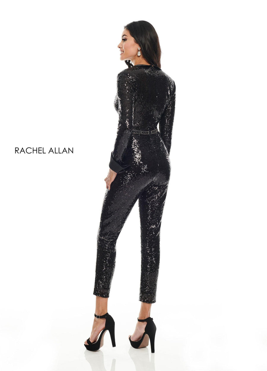 Rachel Allan Sparkling Jumpsuit Formal - The Dress Outlet