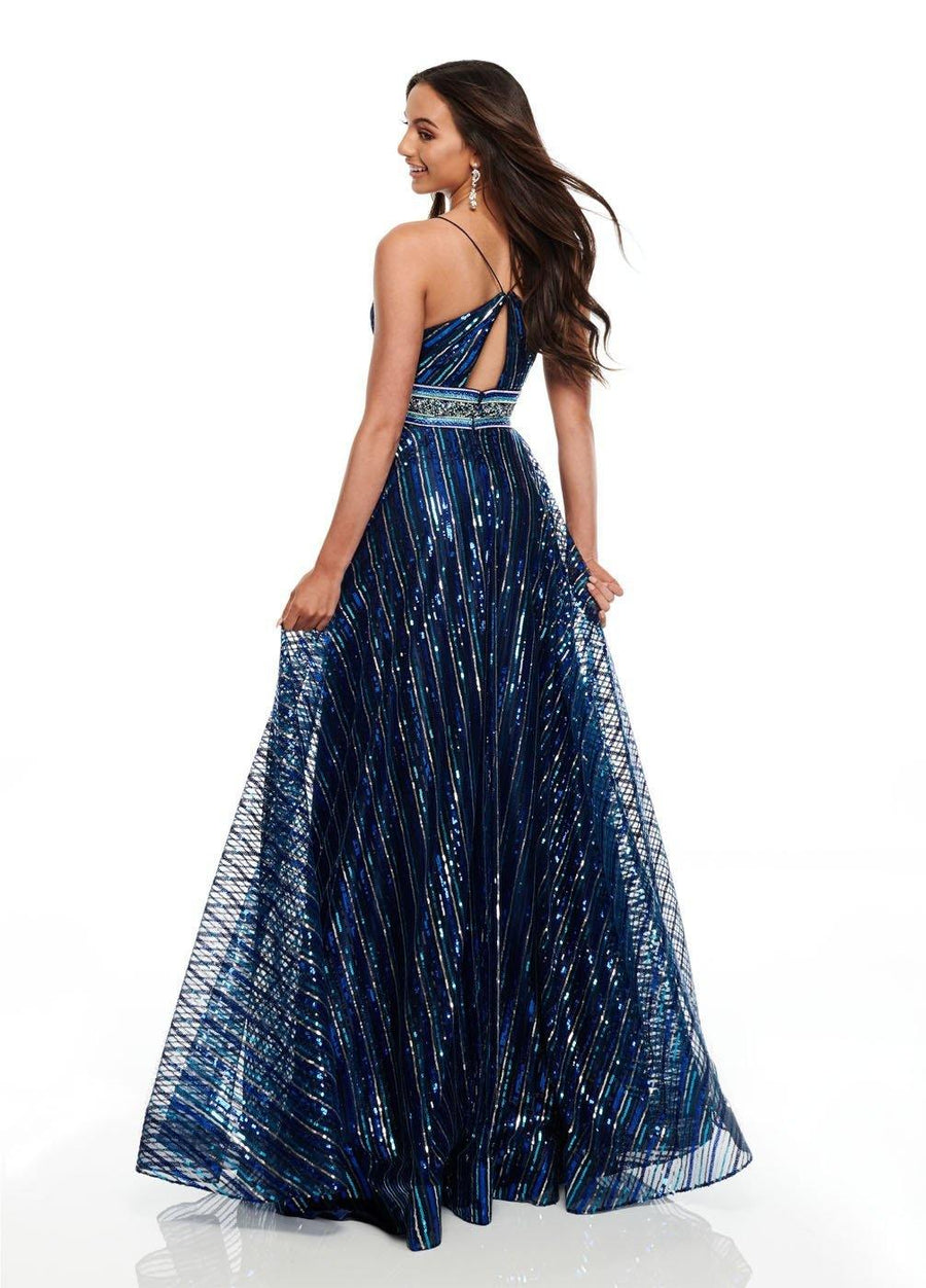 Rachel Allan Sparkling Long Prom Dress - The Dress Outlet