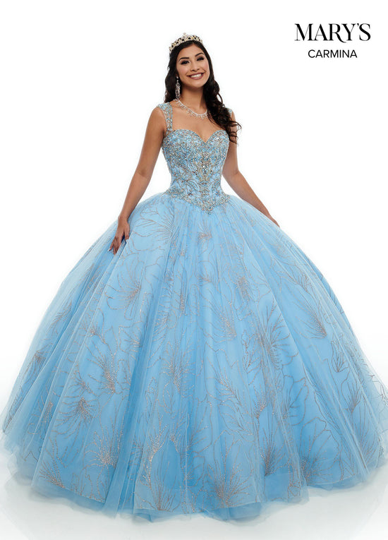 Blush/Rose Gold Sparkling Long Quinceanera Dress for $629.99 – The ...