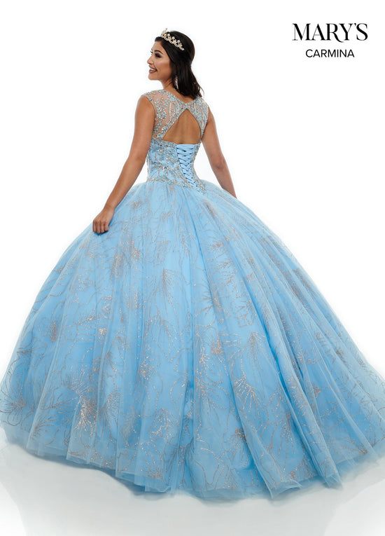 Blush/Rose Gold Sparkling Long Quinceanera Dress for $629.99 – The ...