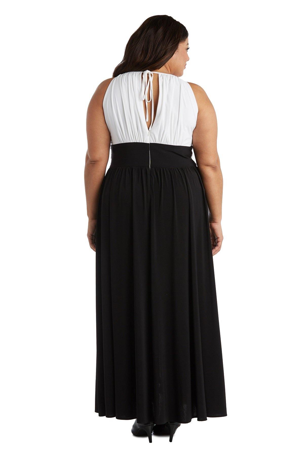 R&M Richards Long Formal Plus Size Dress 1028W - The Dress Outlet