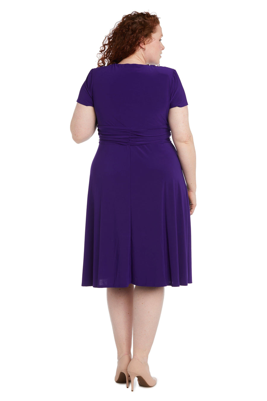 R&M Richards Short Plus Size Dress Iris