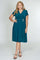 R&M Richards Short Plus Size Dress Emerald