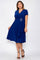 R&M Richards Short Plus Size Dress Electric Blue