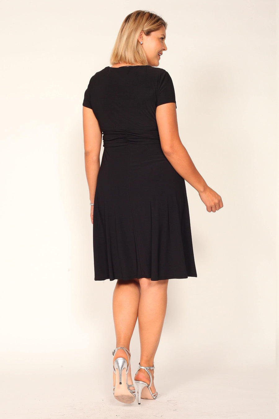 R&M Richards Short Plus Size Dress Black