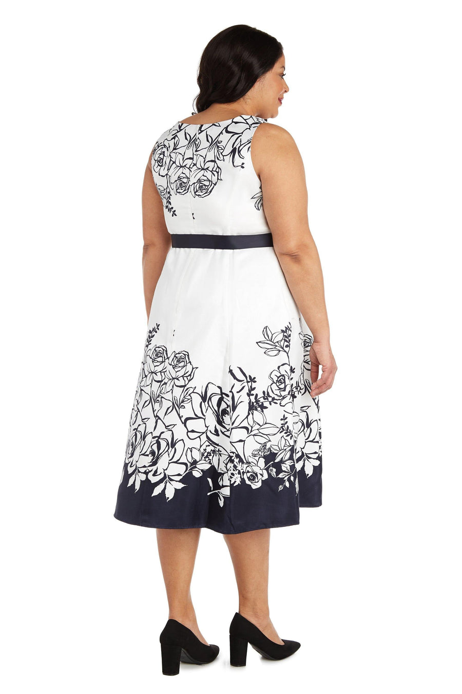 R&M Richards High Low Floral Jacket Dress 1224W - The Dress Outlet