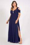 Mother of the Bride Dresses Evening Long Formal Dress Navy