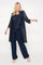 R&M Richards Plus Size Mother of the Bride Pant Suit Duster Jacket - The Dress Outlet R&M Richards