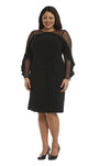 R&M Richards Short Plus Size Cocktail Dress 2141W - The Dress Outlet