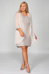 R&M Richards Short Mother of the Bride Dress Champagne