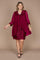 R&M Richards Short Mother of the Bride Dress Cranberry