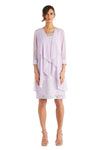 R&M Richards Short Mother Of The Bride Dress Lilac