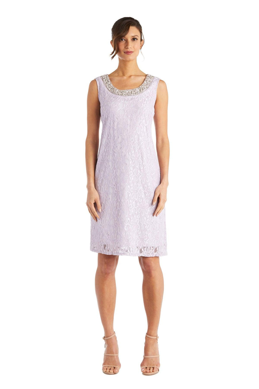 R&M Richards Short Mother Of The Bride Dress Lilac