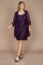 R&M Richards  Short Lace Mother of the Bride Dress Plum