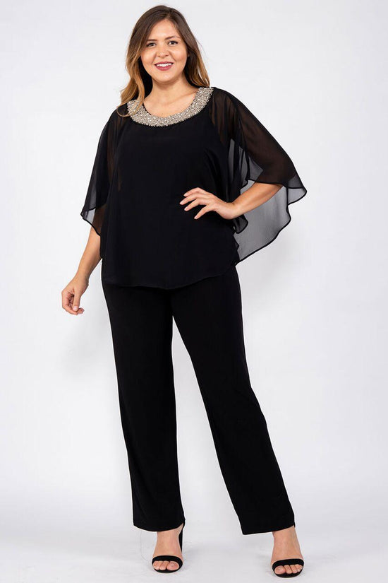 Black R&M Richards 2327W Plus Size Mother Of The Bride Pantsuit for $29 ...