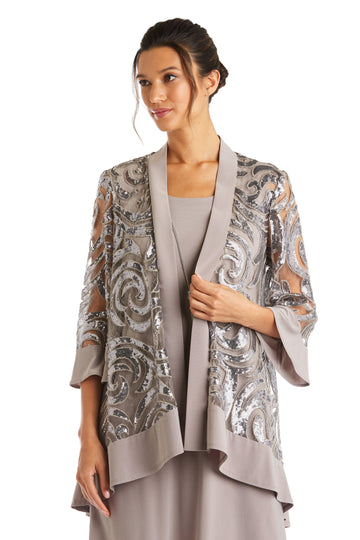 Silver R&M Richards 2342W Short Plus Size Jacket Dress for $39.99 – The  Dress Outlet