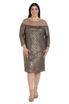 R&M Richards Short Plus Size Dress 2428W - The Dress Outlet