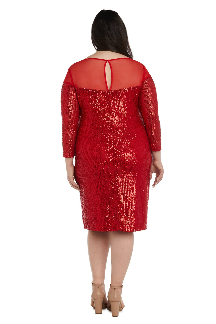 R&M Richards Short Plus Size Dress 2428W - The Dress Outlet