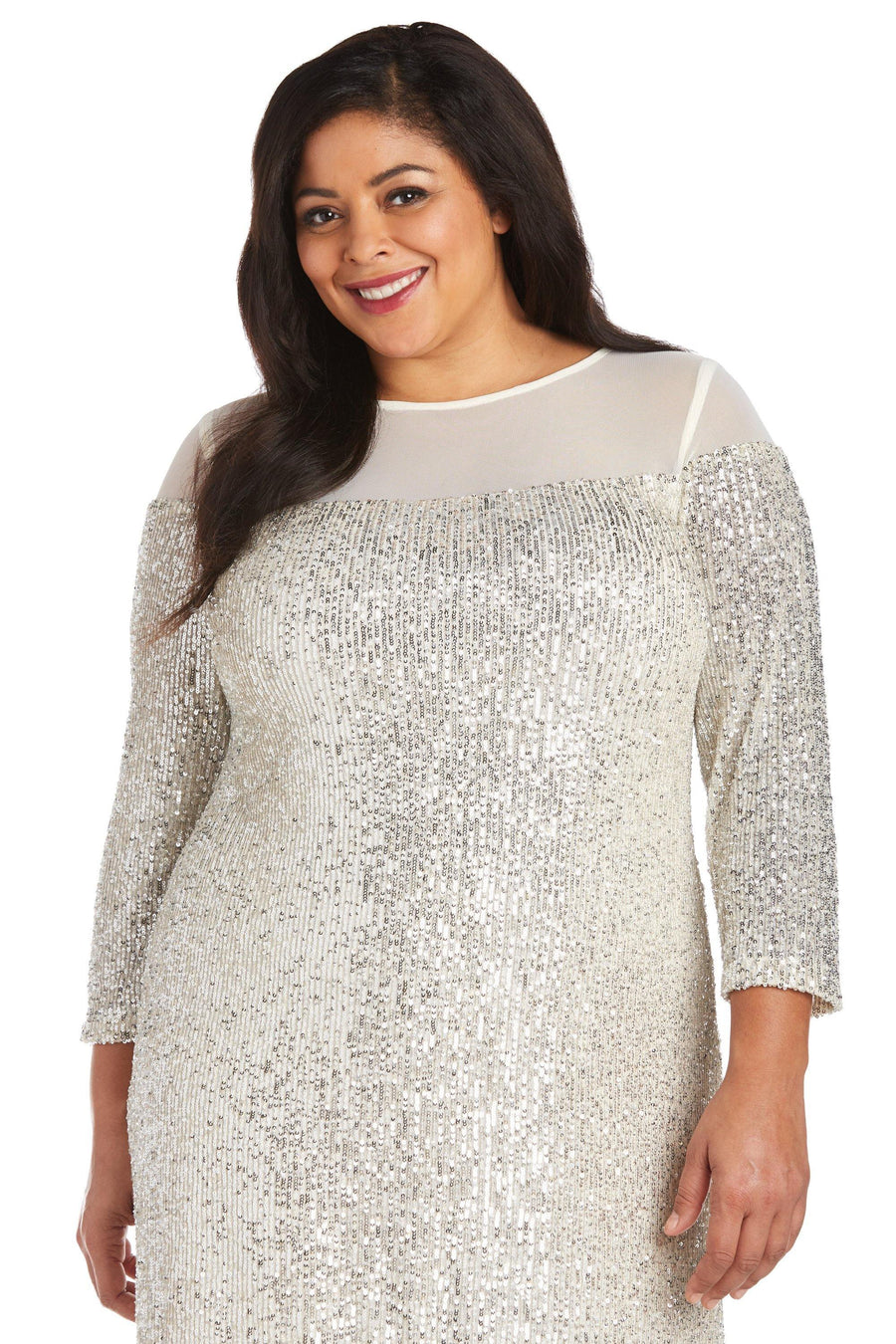 R&M Richards Short Plus Size Dress 2428W - The Dress Outlet