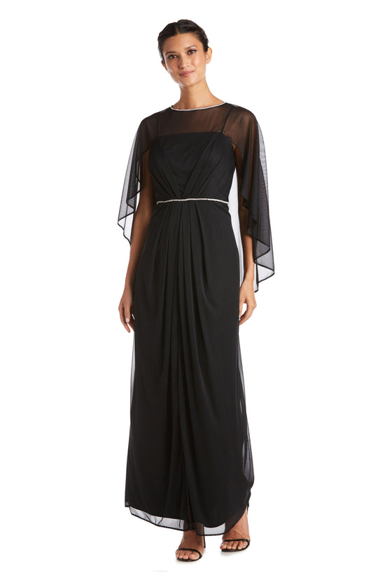 Black R&M Richards 2461 Long Mother Of Bride Chiffon Gown for $74.99 ...