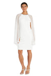 R&M Richards Short Mother of the Bride Dress White