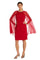 R&M Richards Short Mother of the Bride Dress Red