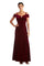 R&M Richards Long Formal Off Shoulder Velvet Dress 2509 - The Dress Outlet