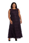 Plus Size Dresses Long Formal Plus Size Lace Gown Plum