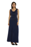 R&M Richards Long Formal Cowl Neck Dress 3629 - The Dress Outlet