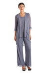 R&M Richards Charcoal Mother of the Bride Pansuit 5005 - The Dress Outlet